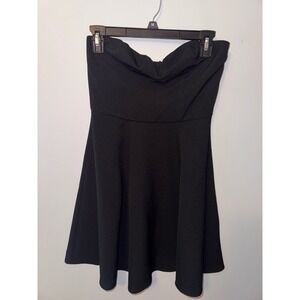 H&M Women's Black Strapless Mini Dress
